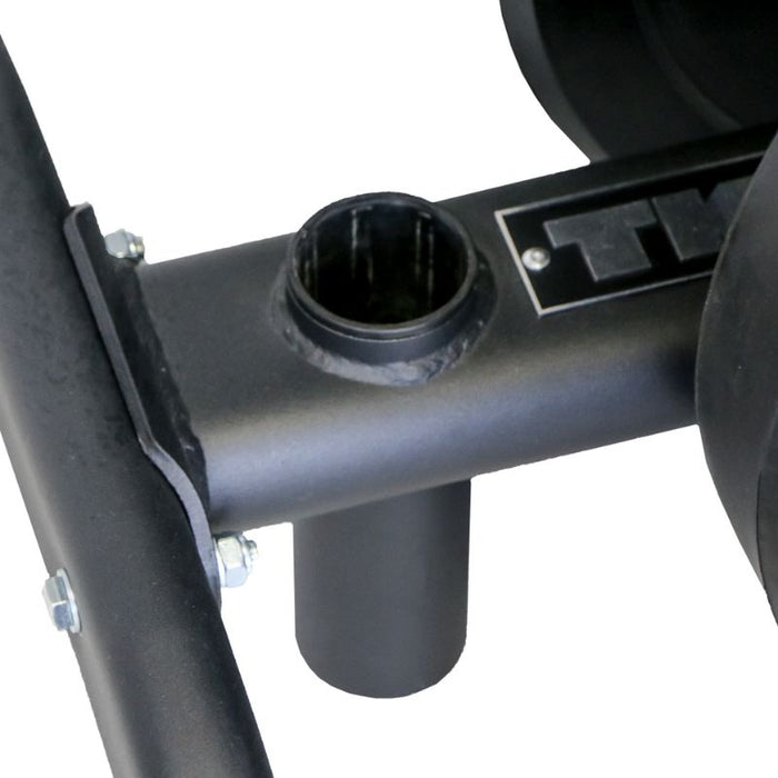 TKO 255lb Rubber Olympic Plate Set with Plate closeup