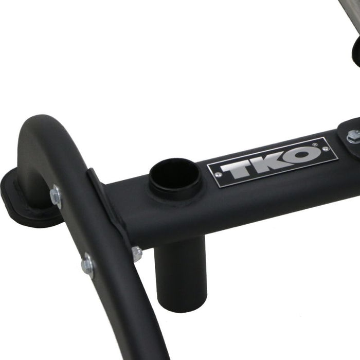 TKO 255lb Rubber Olympic Plate Set with Plate detail