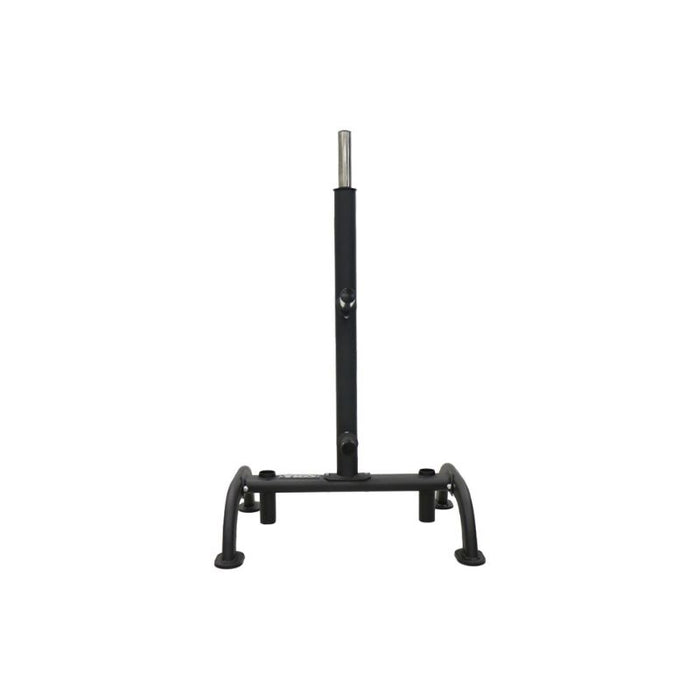 TKO 255lb Rubber Olympic Plate Set with Plate Tree empty front view