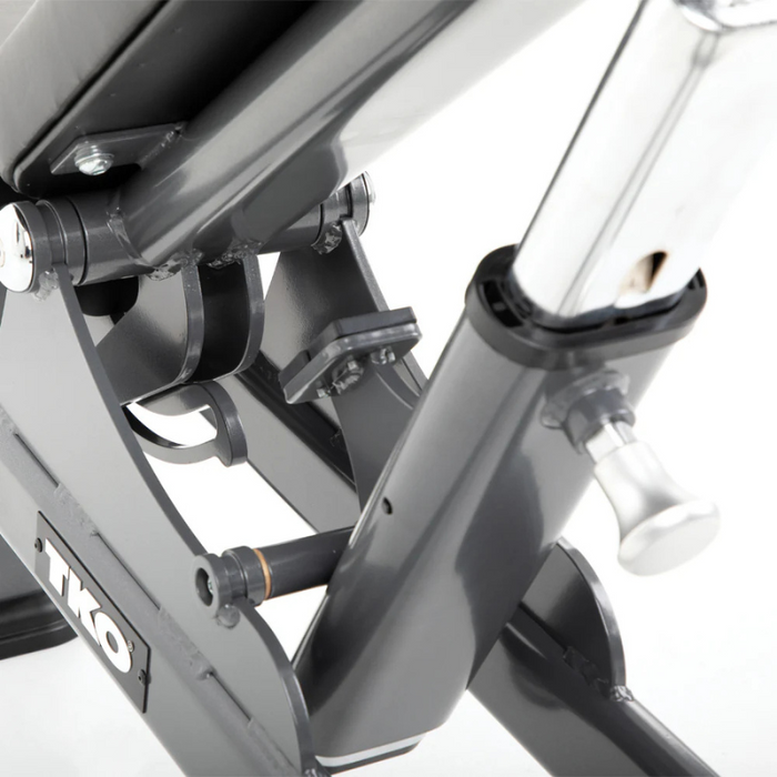 TKO Strength 874MA Commercial Multi-Angle Adjustable Bench Close Up of Adjustment Settings