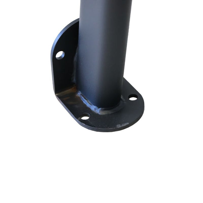 TKO Fixed Rubber Curl Bar Set, 20-60lbs with Rack base closeup