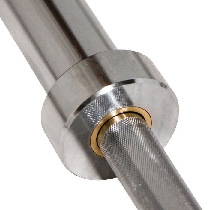 TKO Olympic Rubber Plate and Barbell Set, 300lb Plates + 1000lb Cap Bar knurling end