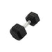 TKO Strength Rubber Hex Dumbbell Set with Contour Grip 25lb