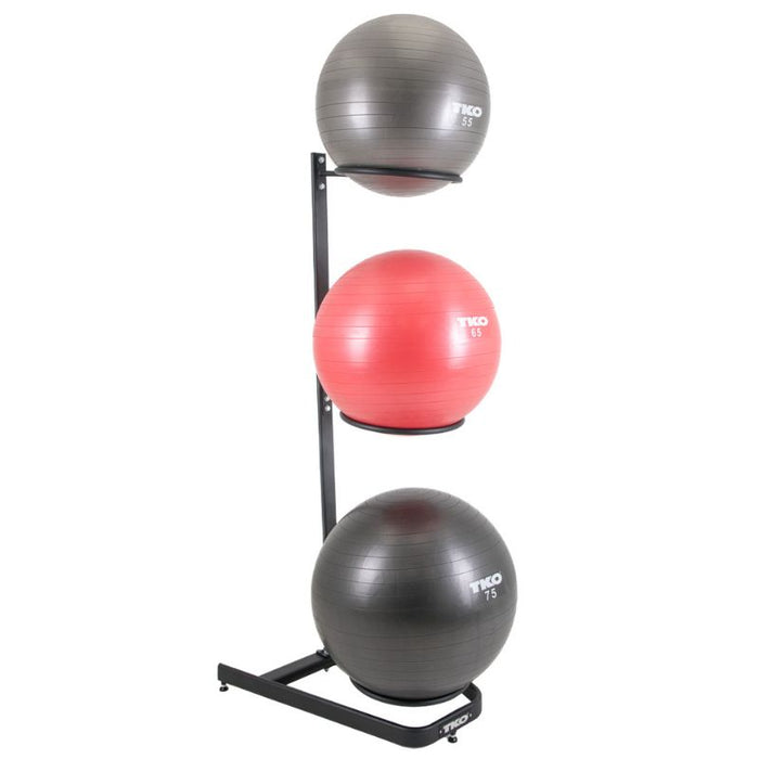 TKO Stability Ball Set with Storage Rack