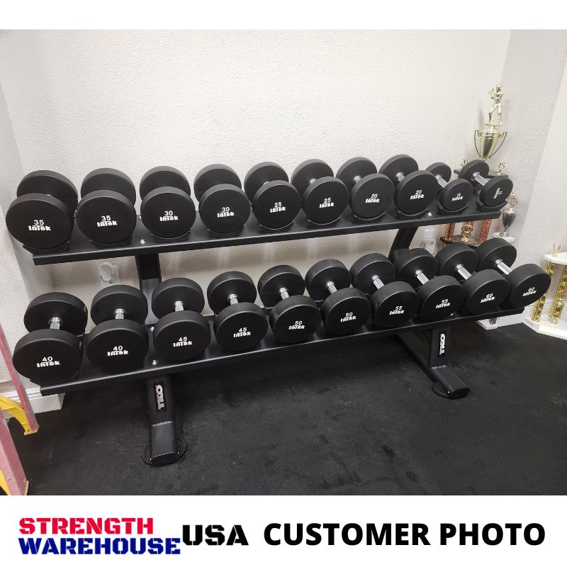 TKO Strength 10-Pair Dumbbell Saddle Rack — Strength Warehouse USA