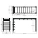 TKO Strength 14' Bridge DB-SB14-848 Dimensions