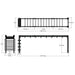 TKO Strength 23' Bridge DB-SB23-848-dimensions