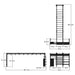 TKO Strength 23' Bridge with Storage DB-B23TS-848 Dimensions
