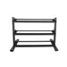 TKO Strength 3-Tier Rail Dumbbell Rack front view
