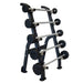 TKO Strength 5 Barbell Storage Rack 845BBR-BK Loaded