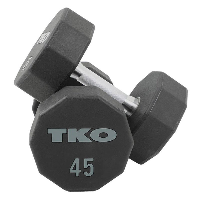 TKO Strength 10-Sided Urethane Dumbbells (Pairs)