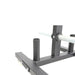 TKO Strength Bumper Plate Rack with Wheels 851VBR Bar Holder Detail