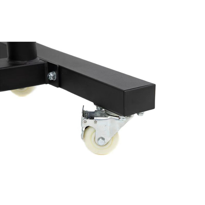 TKO Strength Bumper Plate Rack with Wheels 851VBR Caster Wheel Detail