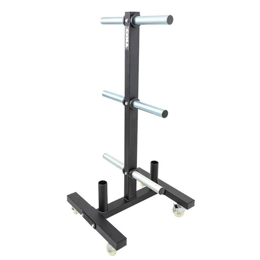 TKO Strength Bumper Plate Rack with Wheels 851VBR