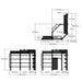 TKO Strength Corner Storage Suspension Bay DB-CSSU-848 Dimensions