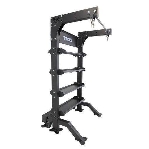 TKO Strength Freestanding Single Suspension Bay DB-SUB-8FS Angled Unloaded