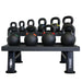 TKO Strength Kettlebell Rack 859KR-BK Loaded