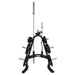 TKO Strength Olympic Plate Tree loaded with plates and bars