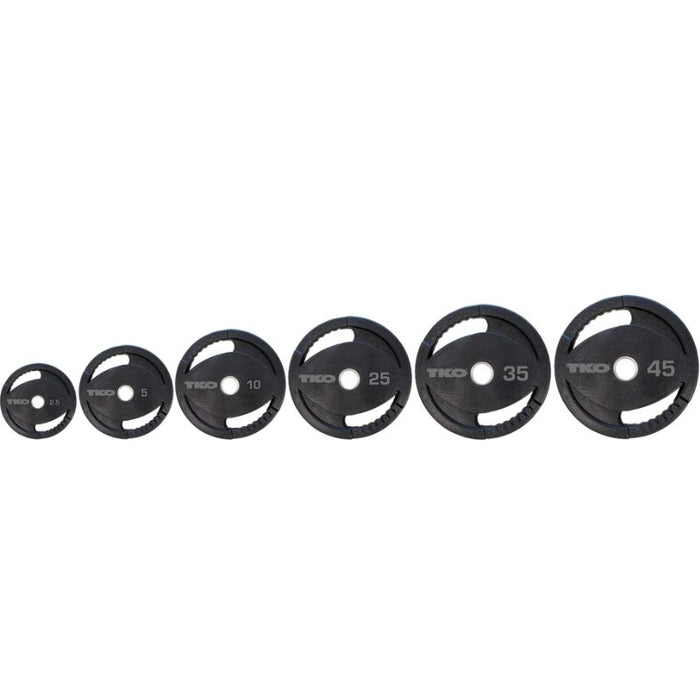 TKO Strength Olympic Urethane Grip Plate Set