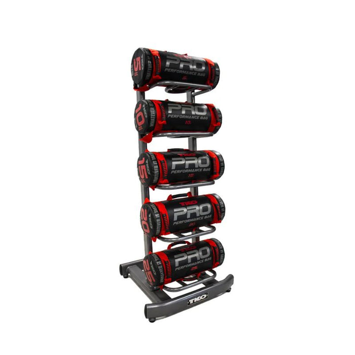 TKO Strength Power Bag Storage Rack 838PBR2 Angle Loaded