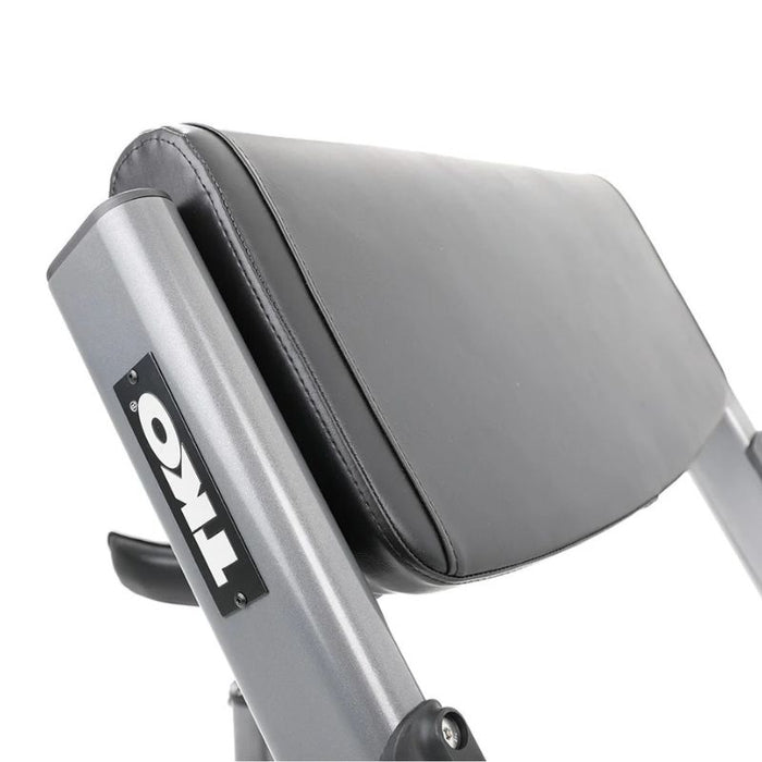 TKO Strength Preacher Curl Bench arm pad closeup
