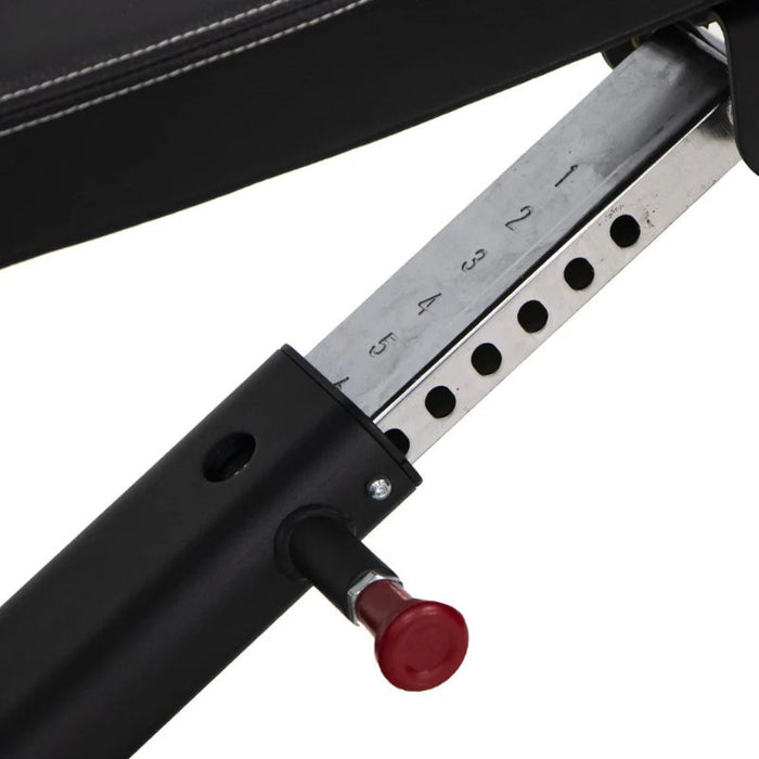 TKO Strength Signature Multi-Ab Decline Bench 7047-G2 Adjustment Rail Detail