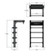 TKO Strength Single Suspension Bay DB-SUB-848 Dimensions