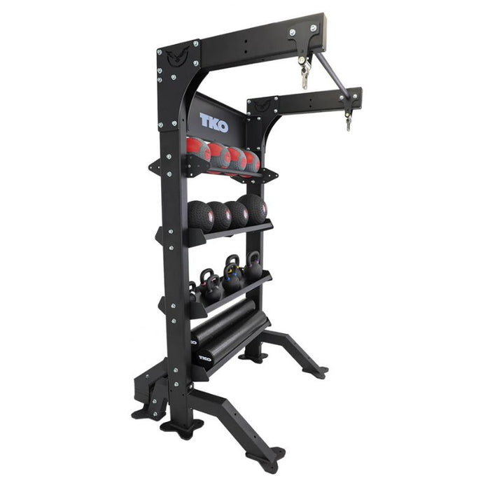 TKO Strength Single Suspension Bay DB-SUB-848 Loaded Front Side View