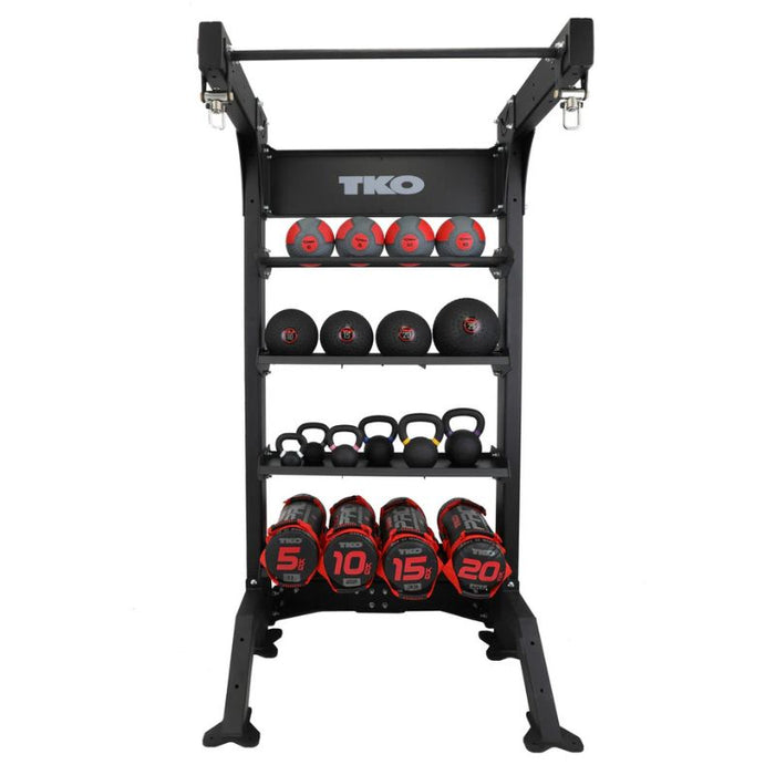 TKO Strength Single Suspension Bay DB-SUB-848 Loaded Front View