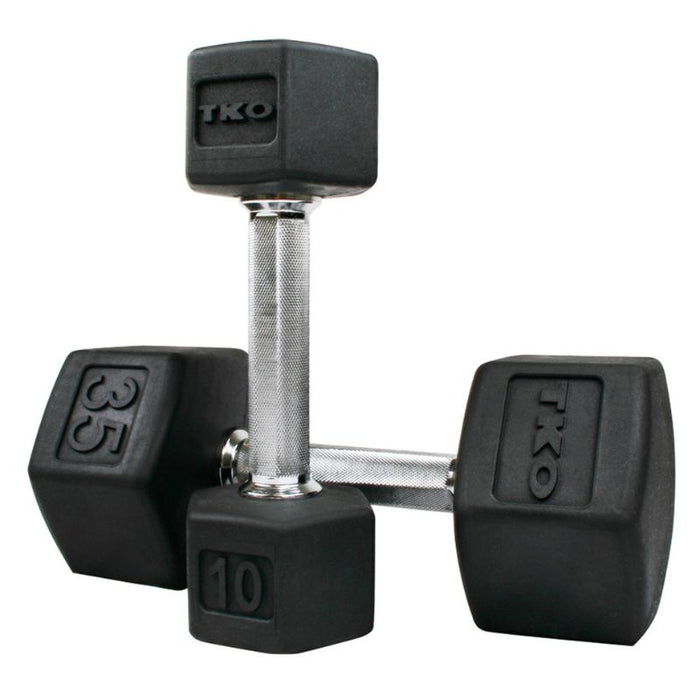 TKO Strength Tri-Grip Hex Dumbbell Set