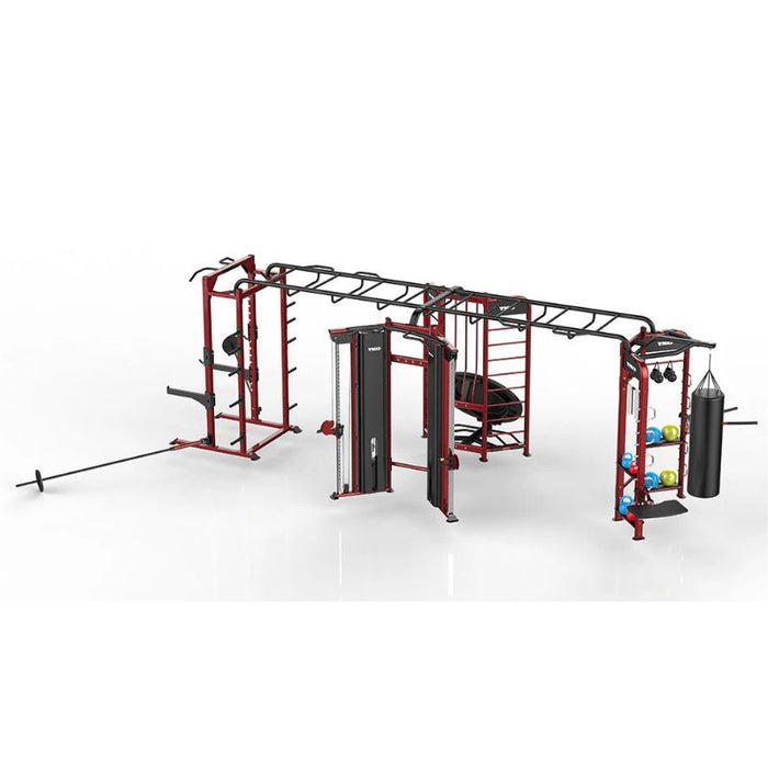 TKO Stretching+Boxing+Rebounder+Power Rack Station 9901 Red