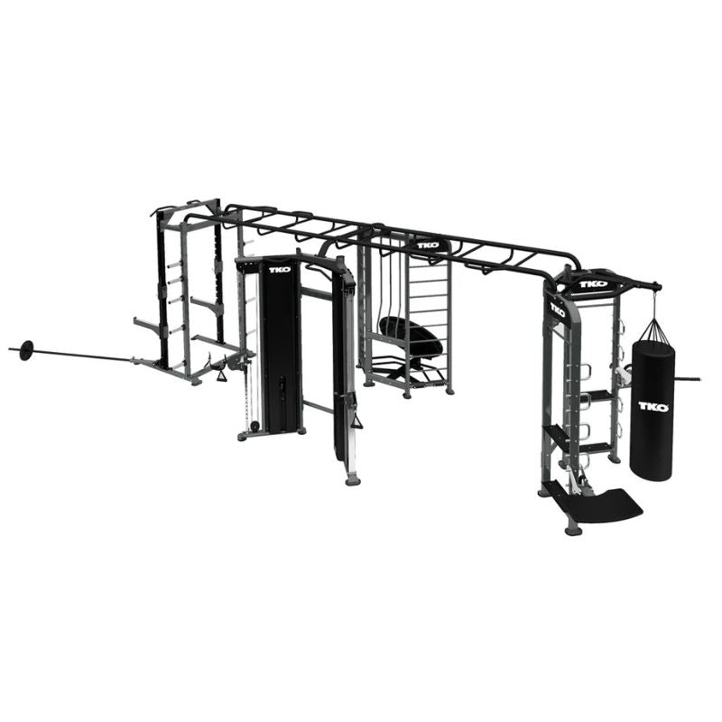 TKO 9901 Stretching+Boxing+Rebounder+Power Rack Station - Multi-Station ...