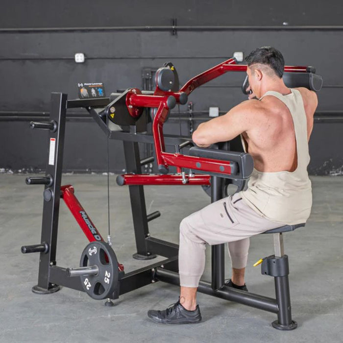Muscle D Power Leverage V2 Lateral Raise man top range motion