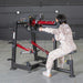 Muscle D Power Leverage V2 Lateral Raise woman lowering arms