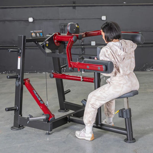 Muscle D Power Leverage V2 Lateral Raise woman top range motion