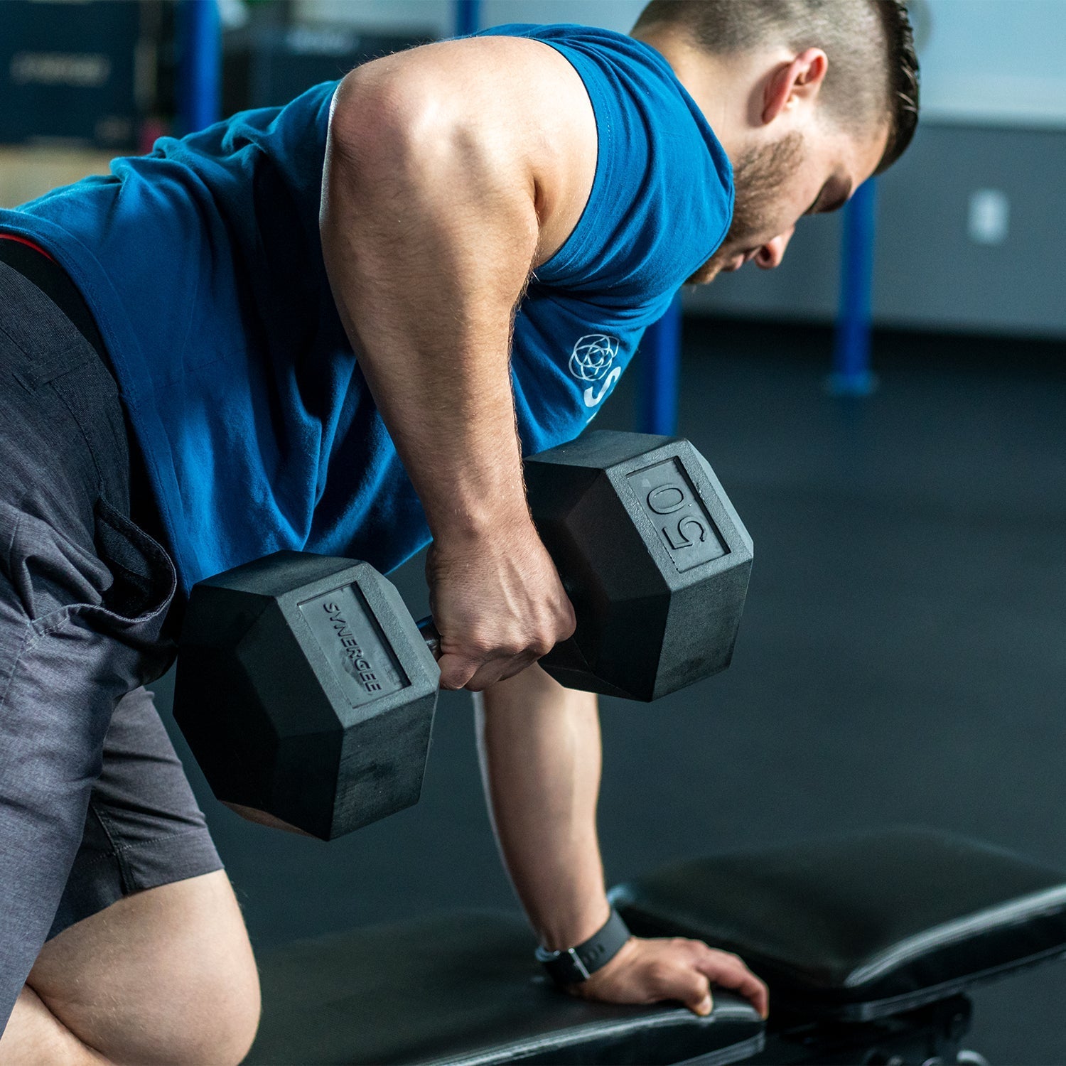 Synergee Rubber Hex Dumbbell Sets Strength Warehouse USA