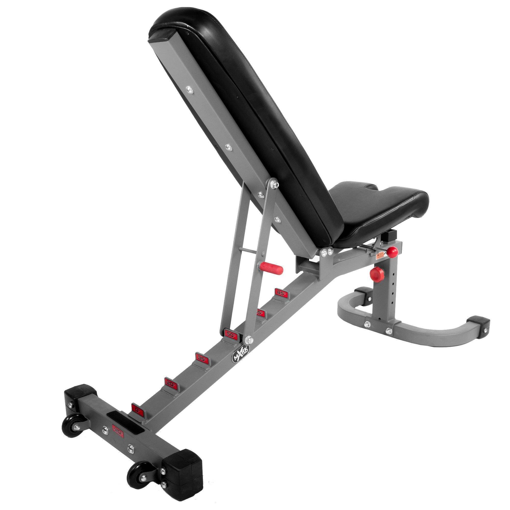 XMark Fitness FID Exercise Bench with Adjustable Seat XM-7472