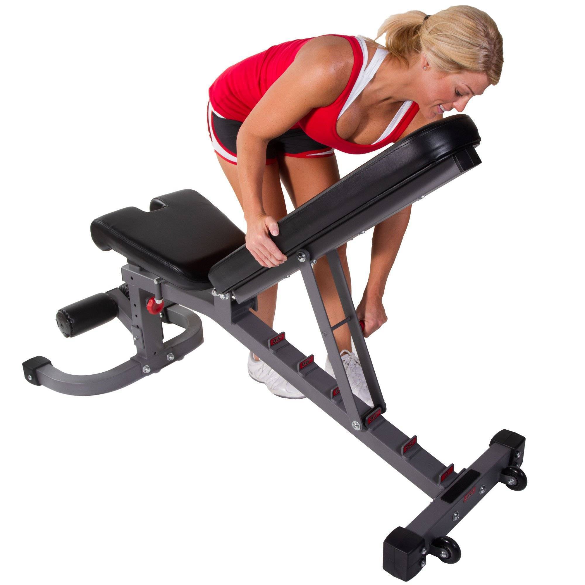 XMark Fitness FID Exercise Bench with Adjustable Seat XM-7472