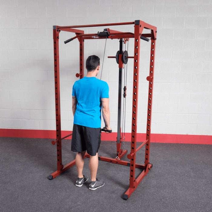 Best Fitness BFPR100 Power Rack Lat Pull Tricep