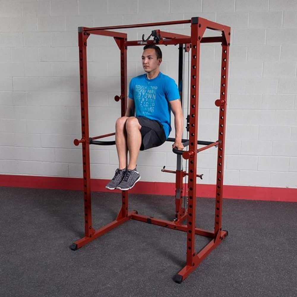 Body-Solid DR100 Power Rack Dip Attachment - Buy Online — Strength ...