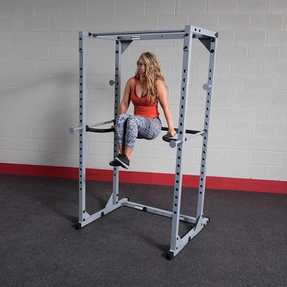 Body-Solid DR100 Power Rack Dip Attachment Buy Online — Strength