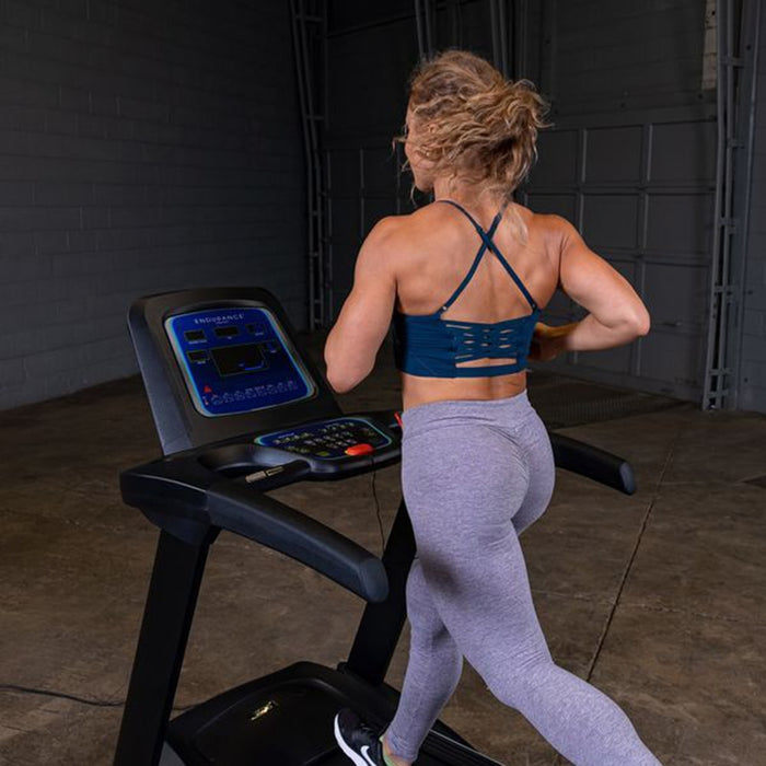 Body-Solid Endurance T25 Folding Treadmill Running