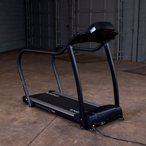 Body-Solid Endurance T50 Walking Treadmill Front Side View