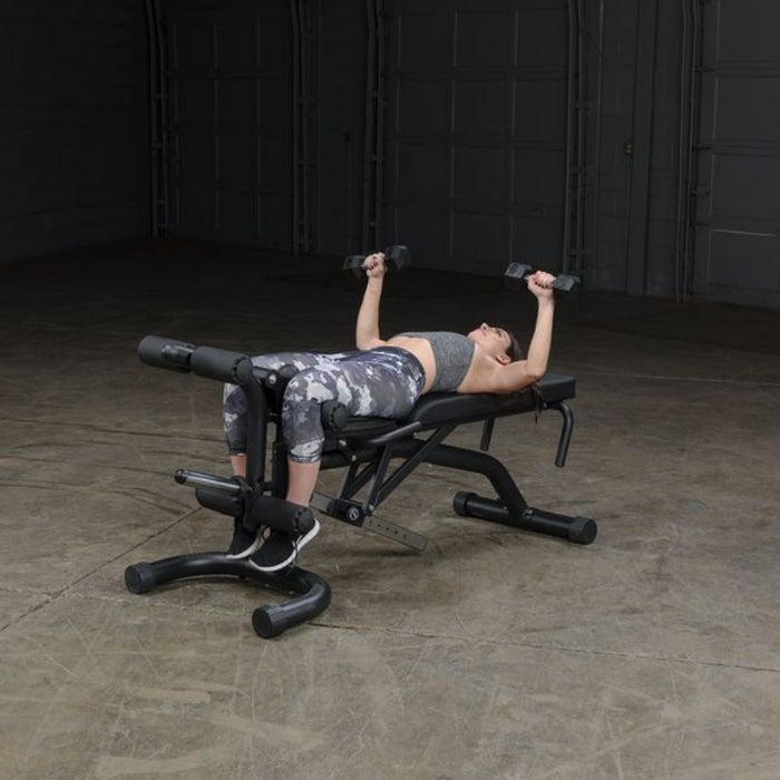 Body-Solid FID46 Olympic Leverage Exercise Bench with Leg Developer Exercise Figure 4