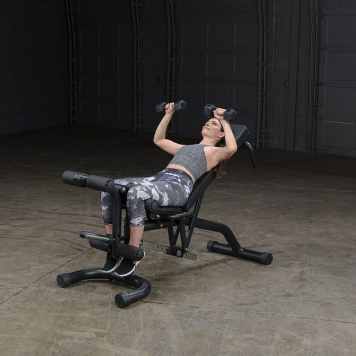 Body-Solid FID46 Olympic Leverage Exercise Bench with Leg Developer Exercise Figure 5