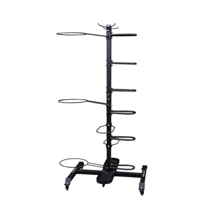 Body-Solid GAR100 Multi Accessory Rack Front View Reverse Angle