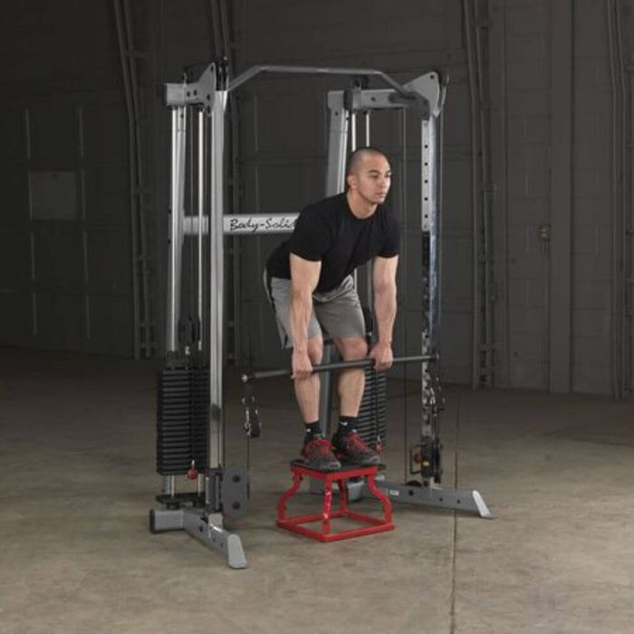Body-Solid GDCC210 Compact Functional Training Center Squat with Stool