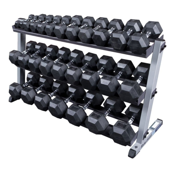 Body-Solid GDRT6 Optional Dumbbell Shelf 3D View With SDRS570