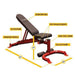 Body-Solid GFID100 Flat Incline Decline Bench Dimension