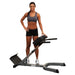 Body-Solid GHYP345 45° Back Hyperextension Front View With Model